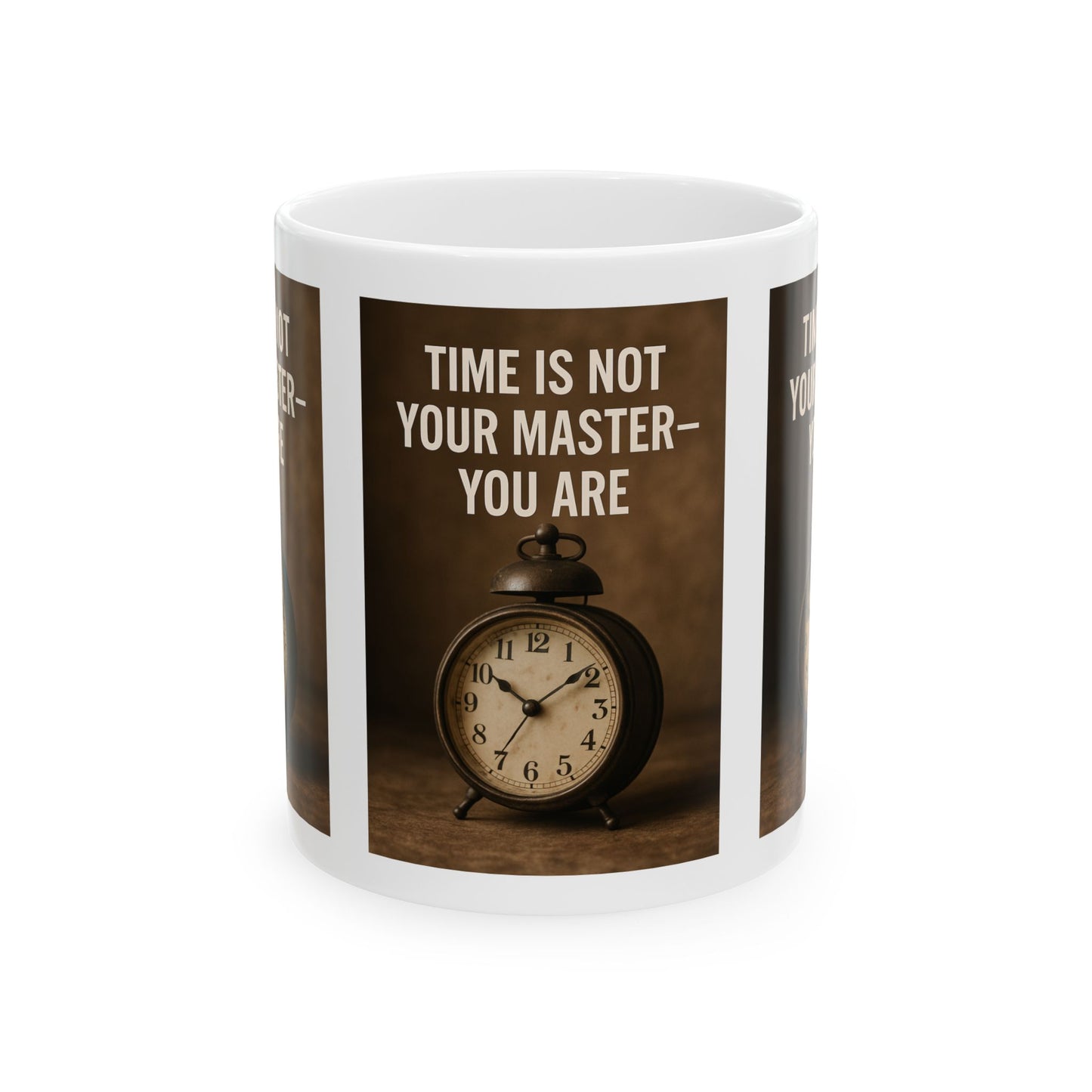 Empowering Quote Ceramic Mug - Time is Not Your Master, Inspirational Coffee Cup, Motivation Gift for Friends, Journal, Office Decor, [...]