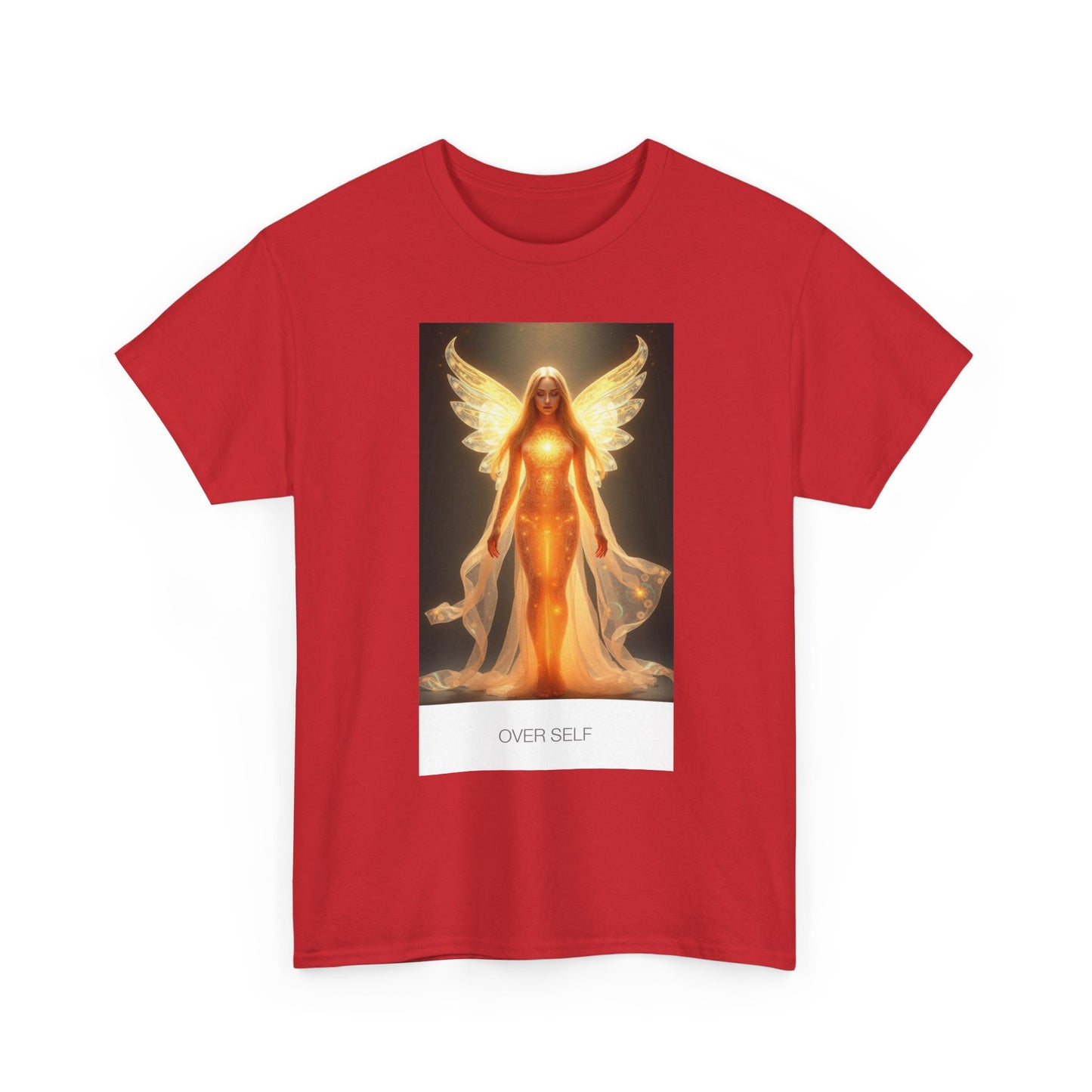 Celestial Self Unisex Heavy Cotton Tee, Inspirational Shirt, Angel Graphic Tee, Spiritual Apparel, Gift for Believers, Unique Casual Wear
