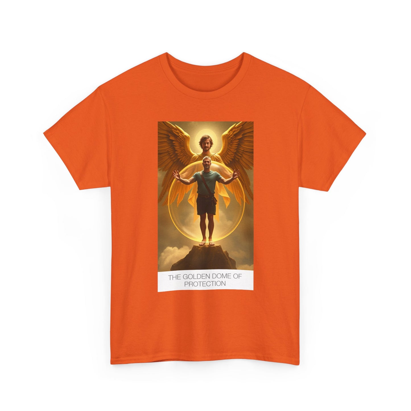 Divine Protection Tee, Unisex Cotton T-Shirt, Spiritual Art Shirt, Guardian Angel Apparel, Gift for Faith Lovers, Unique Spiritual Wear