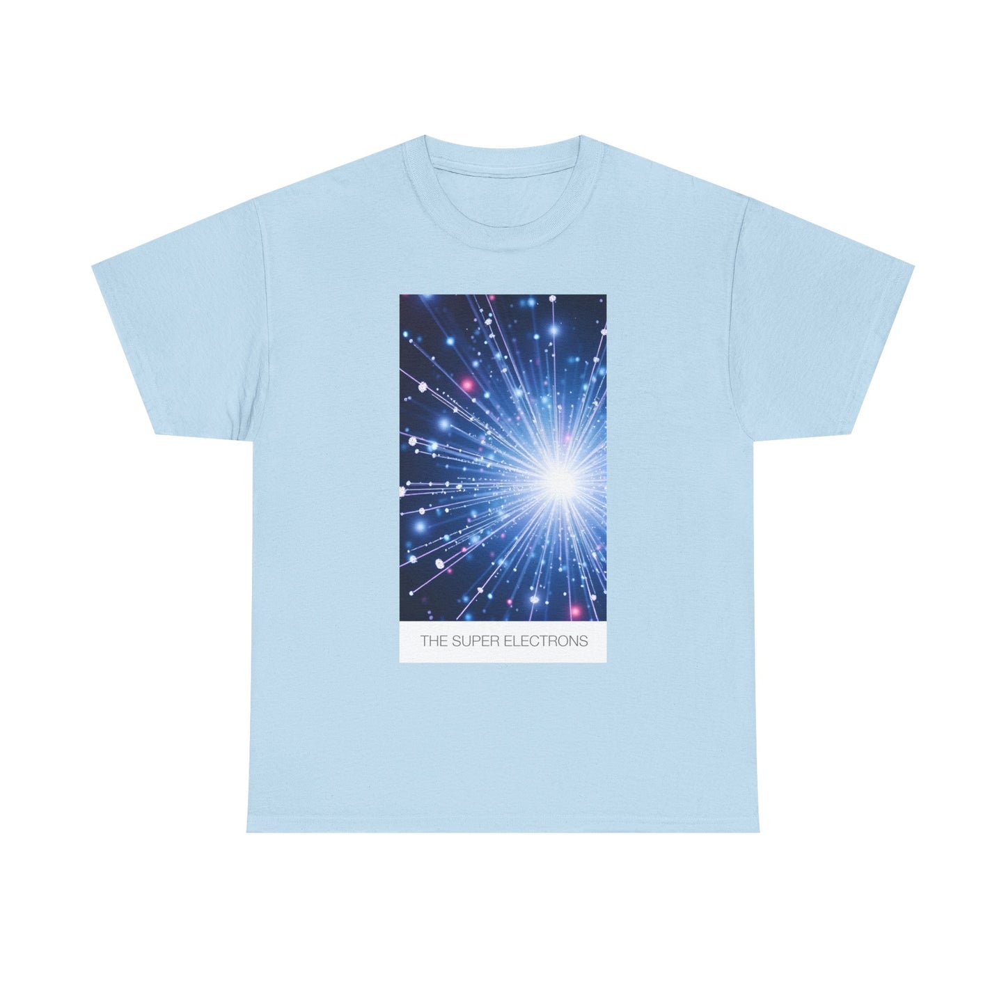 Cosmic Light Unisex Heavy Cotton Tee, Graphic Tee, Trendy Shirt, Casual Wear, Space Art Apparel, Gift for Space Lovers
