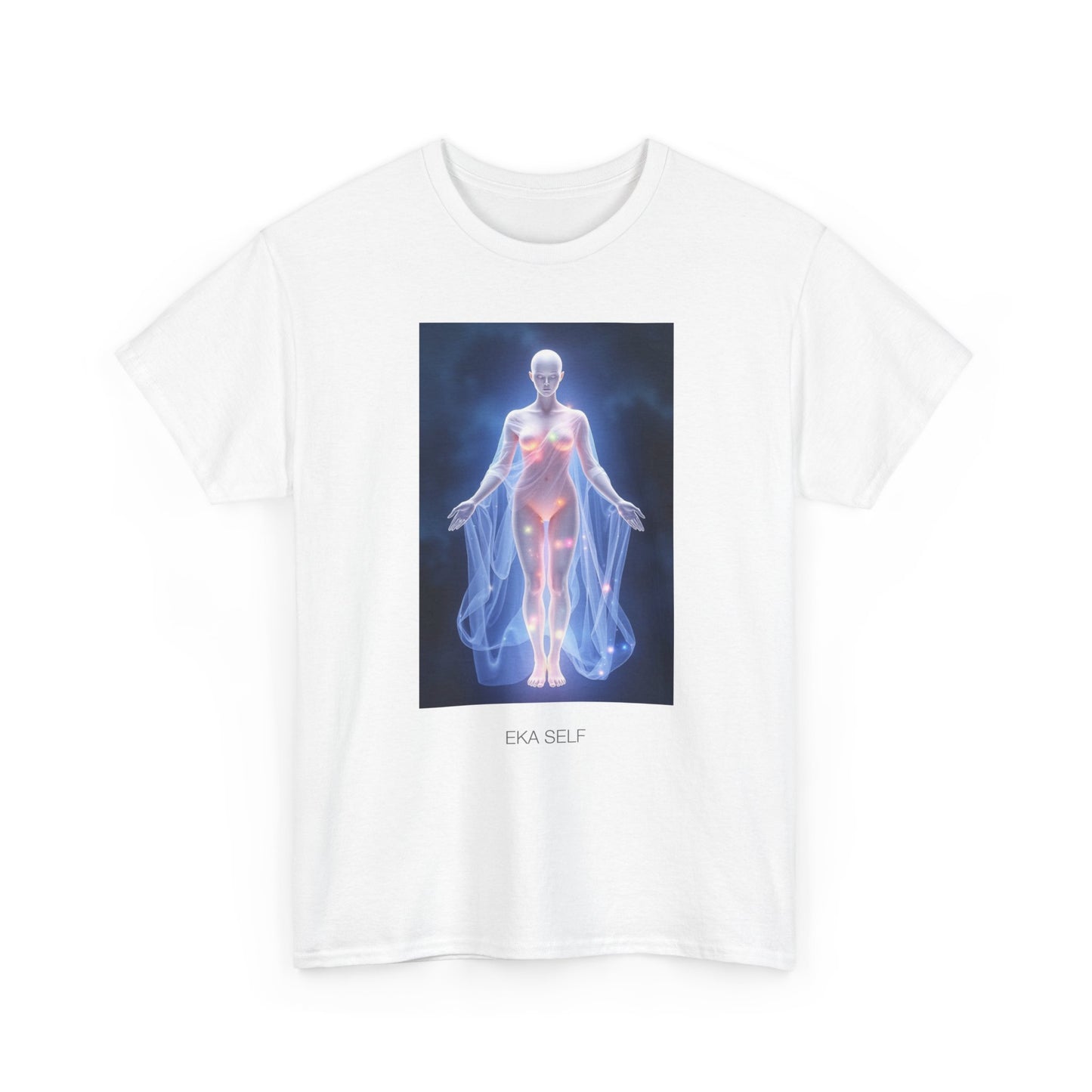 Ethereal Spirit Tee, Unisex Heavy Cotton Tee, Spiritual Gift, Chakra Shirt, Wellness Wear, Metaphysical Art Tee