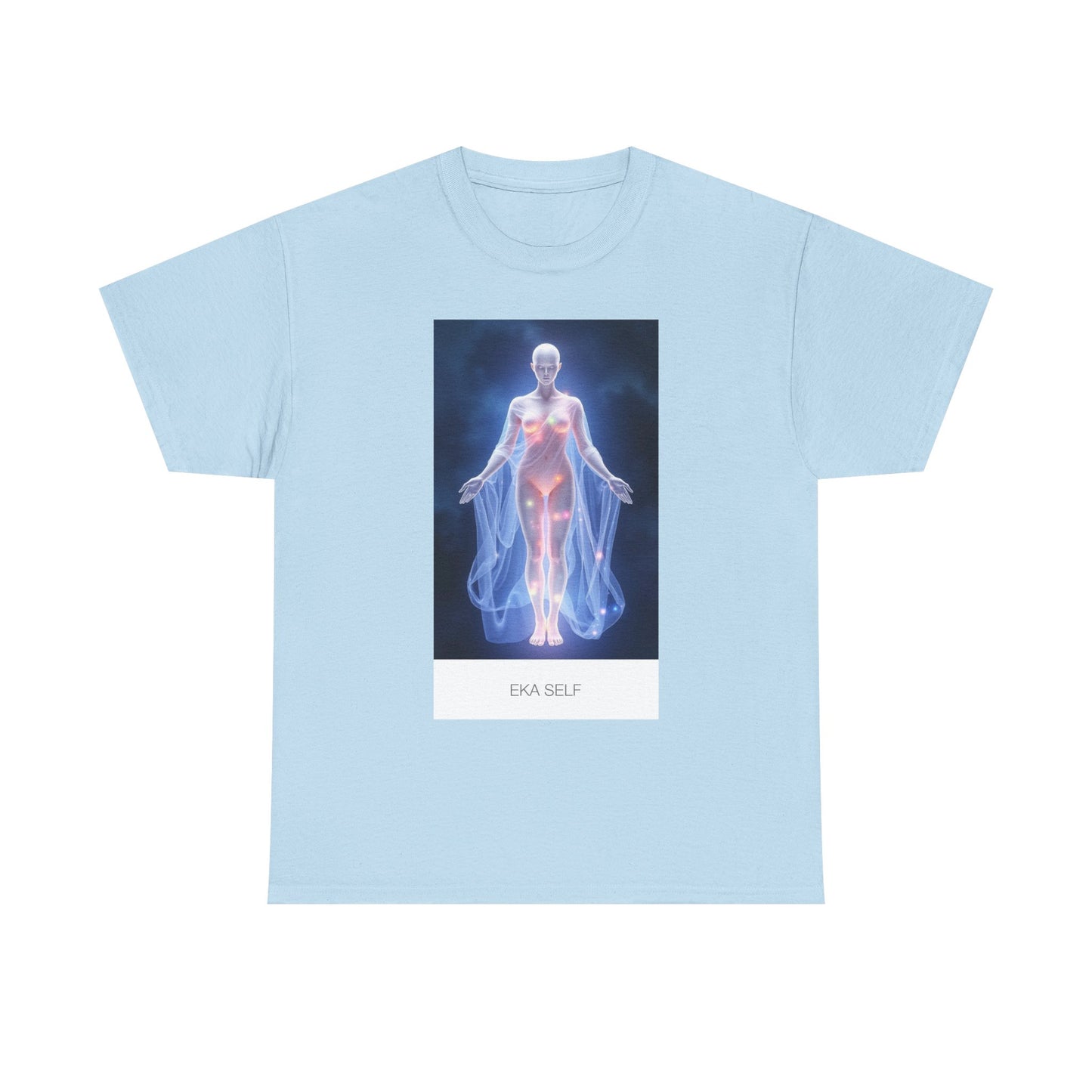 Ethereal Spirit Tee, Unisex Heavy Cotton Tee, Spiritual Gift, Chakra Shirt, Wellness Wear, Metaphysical Art Tee