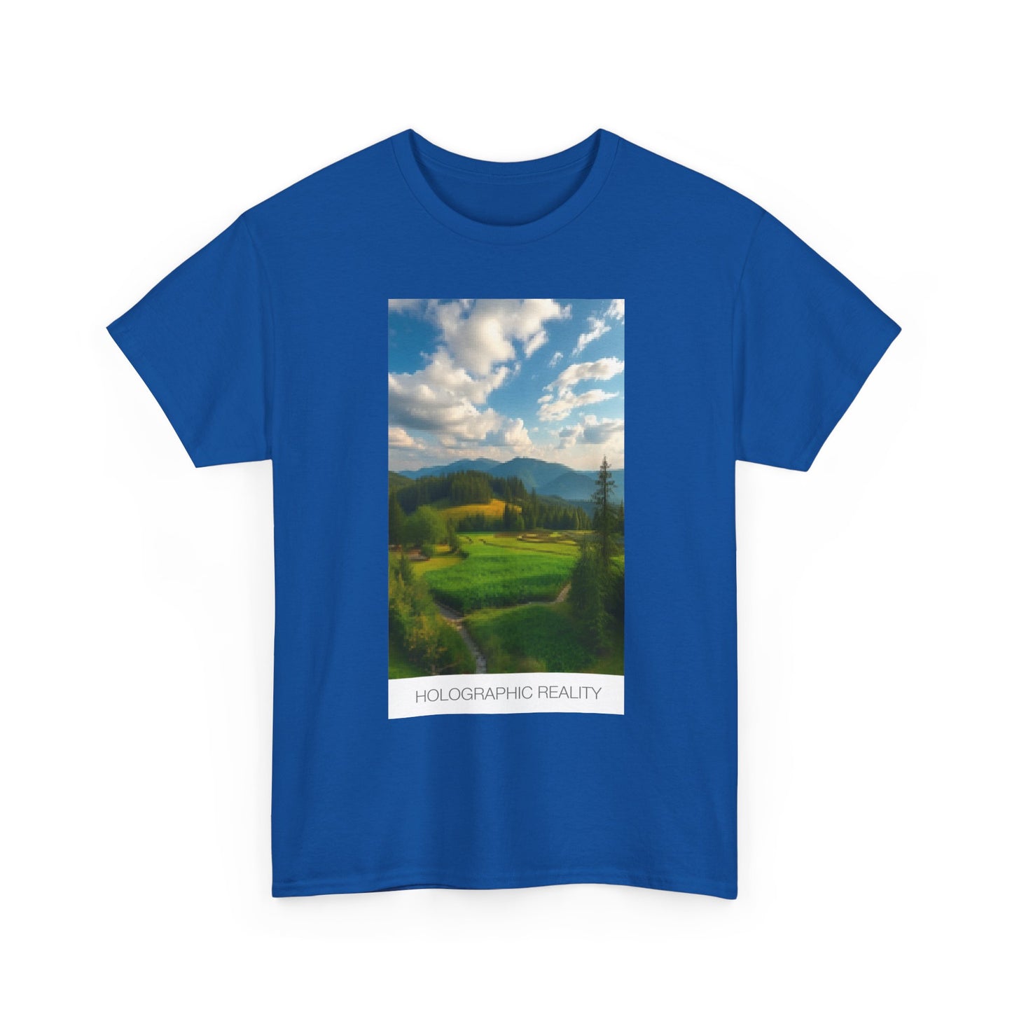 Holographic Reality Tee - Unisex Heavy Cotton Shirt for Nature Lovers, Perfect for Casual Outings, Gifts, Summer Vibes, Eco-Conscious [...]