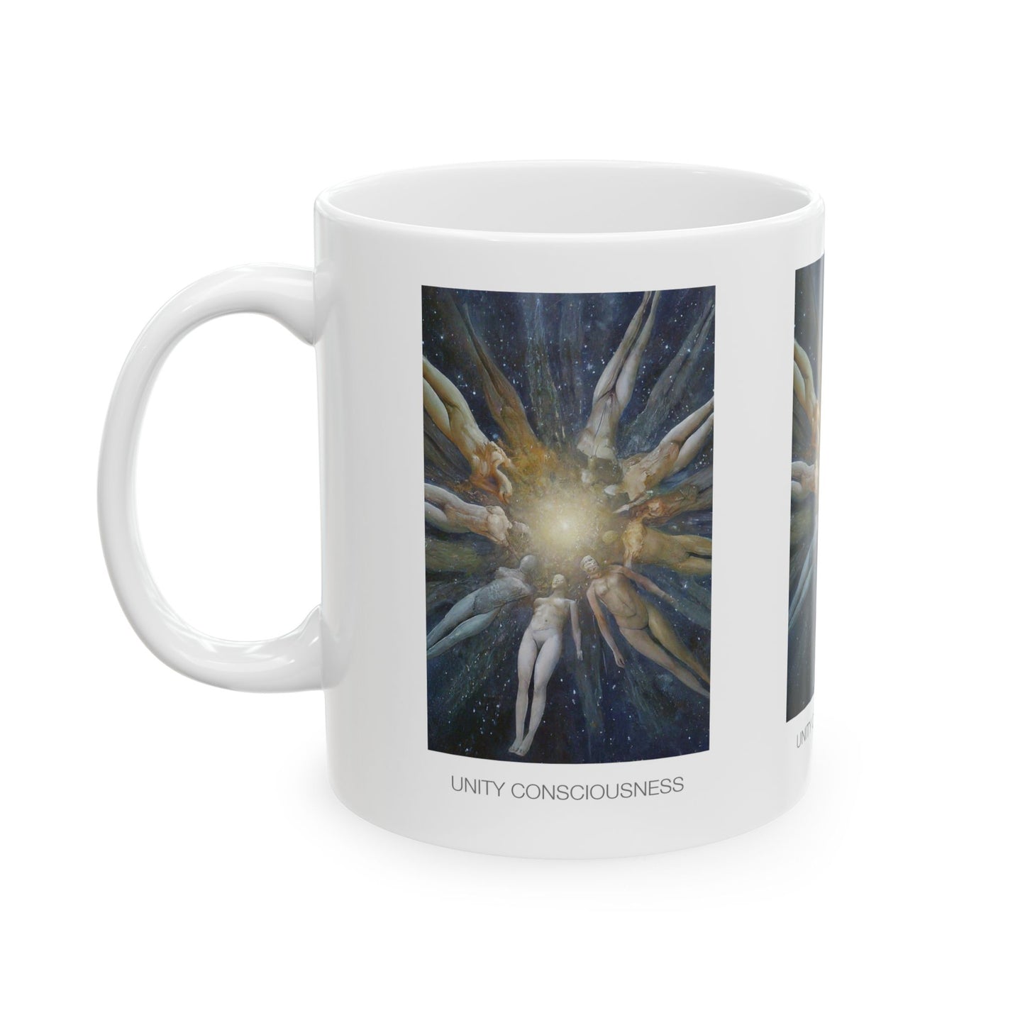 Unity Consciousness Ceramic Mug | Unique Gift for Spirituality, Meditation, Yoga, Zen, Cosmic Decor