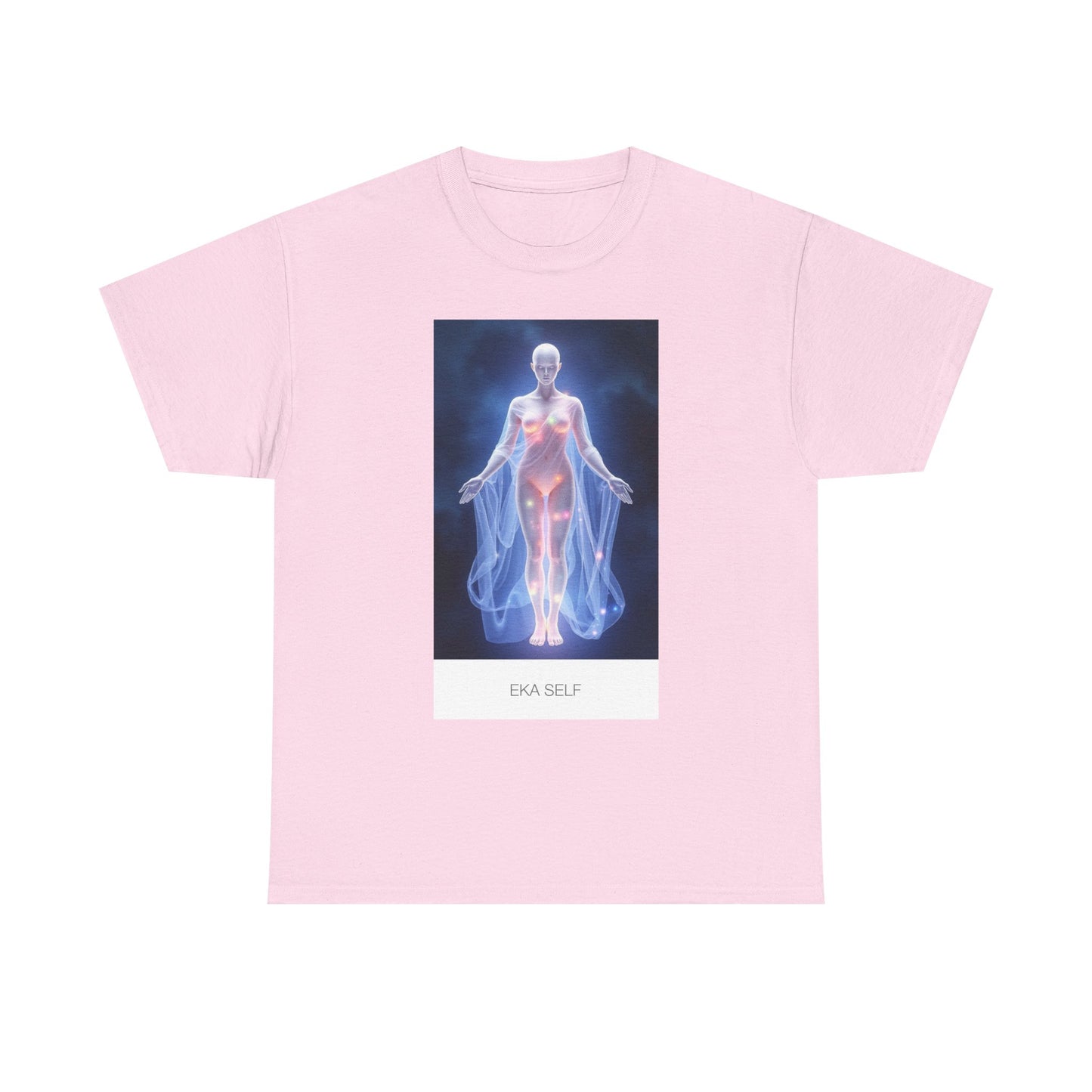 Ethereal Spirit Tee, Unisex Heavy Cotton Tee, Spiritual Gift, Chakra Shirt, Wellness Wear, Metaphysical Art Tee