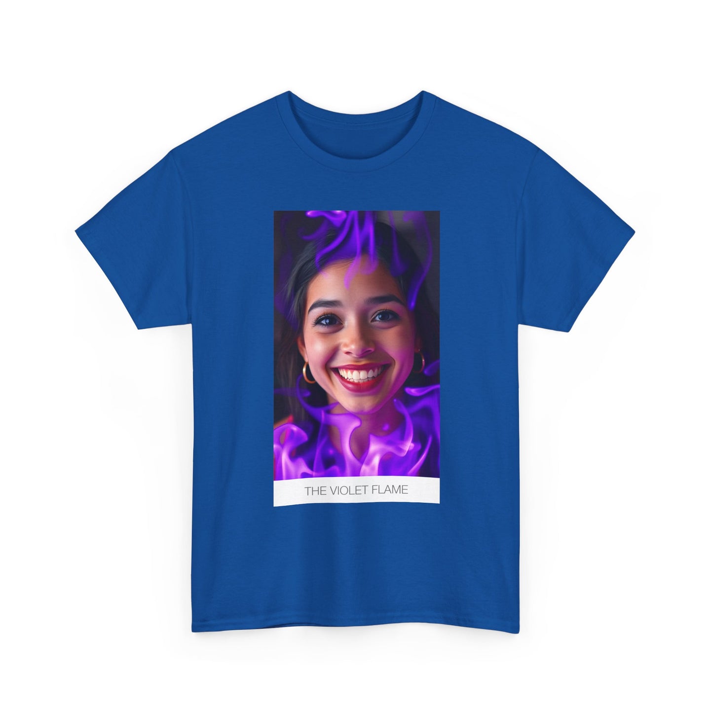 Violet Flame Graphic Tee, Unisex T-Shirt, Casual Wear, Unique Gift, Trendy Streetwear, Colorful Art Tee