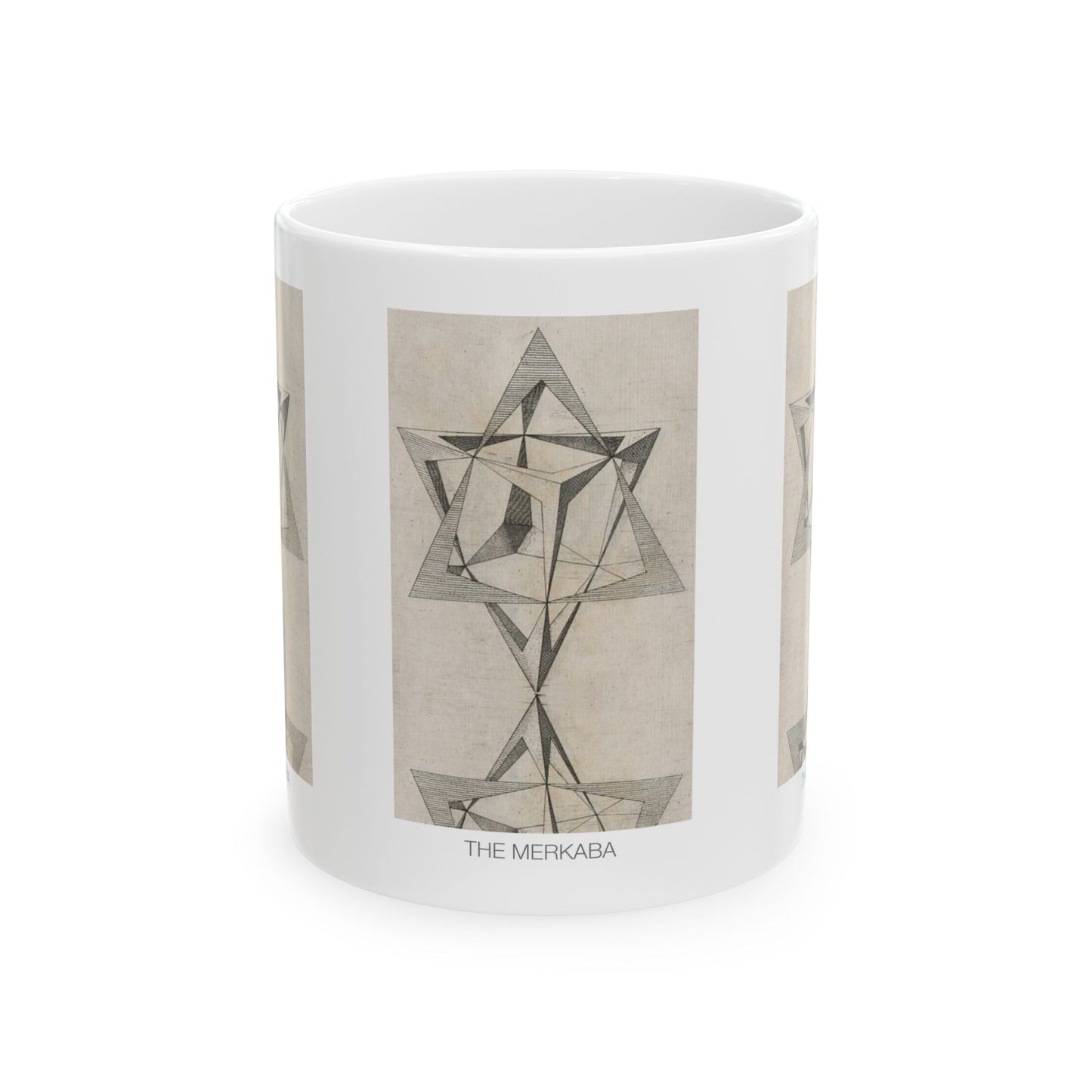 Geometric Art Ceramic Mug, Unique Gift, Home Decor, Coffee Lover, Abstract Design, Meditation Mug